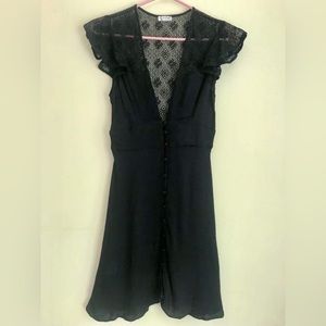 Free People Black Lace Dress